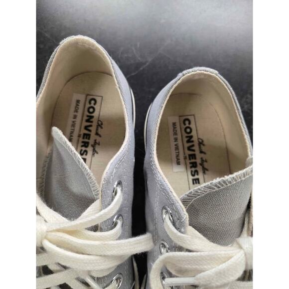 Converse Chuck 70 Low Top Sneakers Wolf Grey / Gray Canvas Unisex Size M6/W8 - Picture 2 of 6